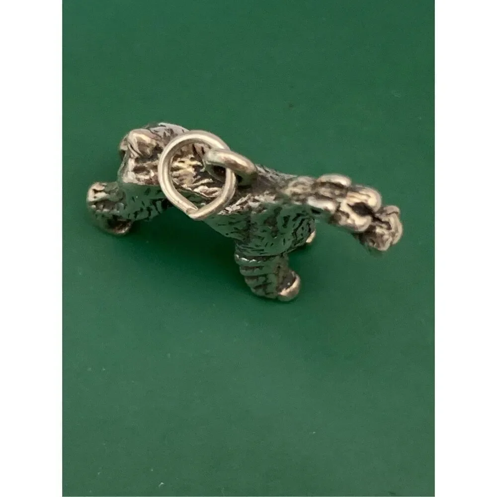 .925 Schnauzer Large Dog Sterling Silver Jewelry Charm #family pet